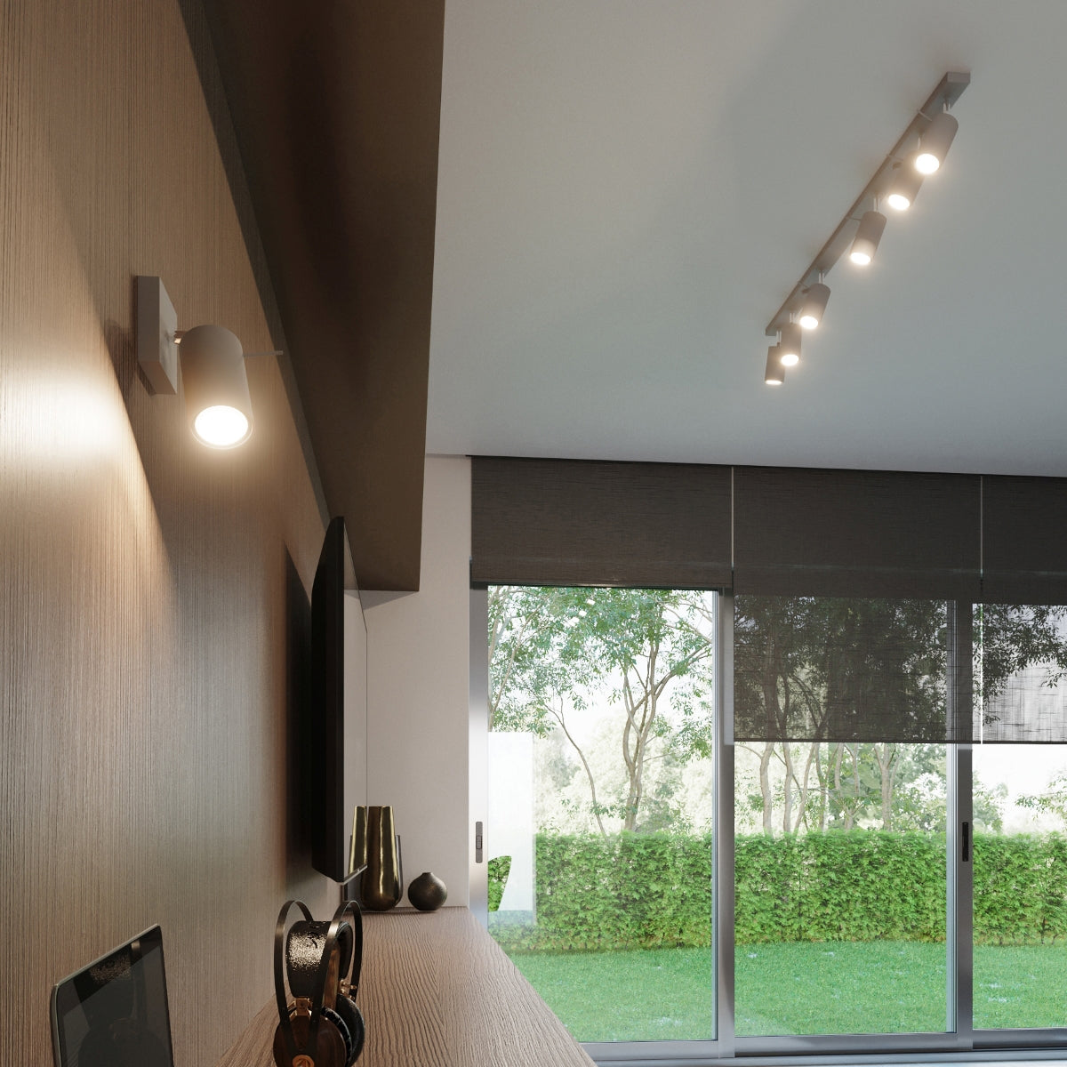 Applique Murale Directionnelle Spot Orientable Grise