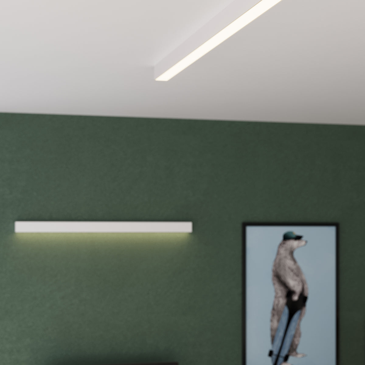 Applique Barre Moderne LED 150 cm Aluminium Blanc