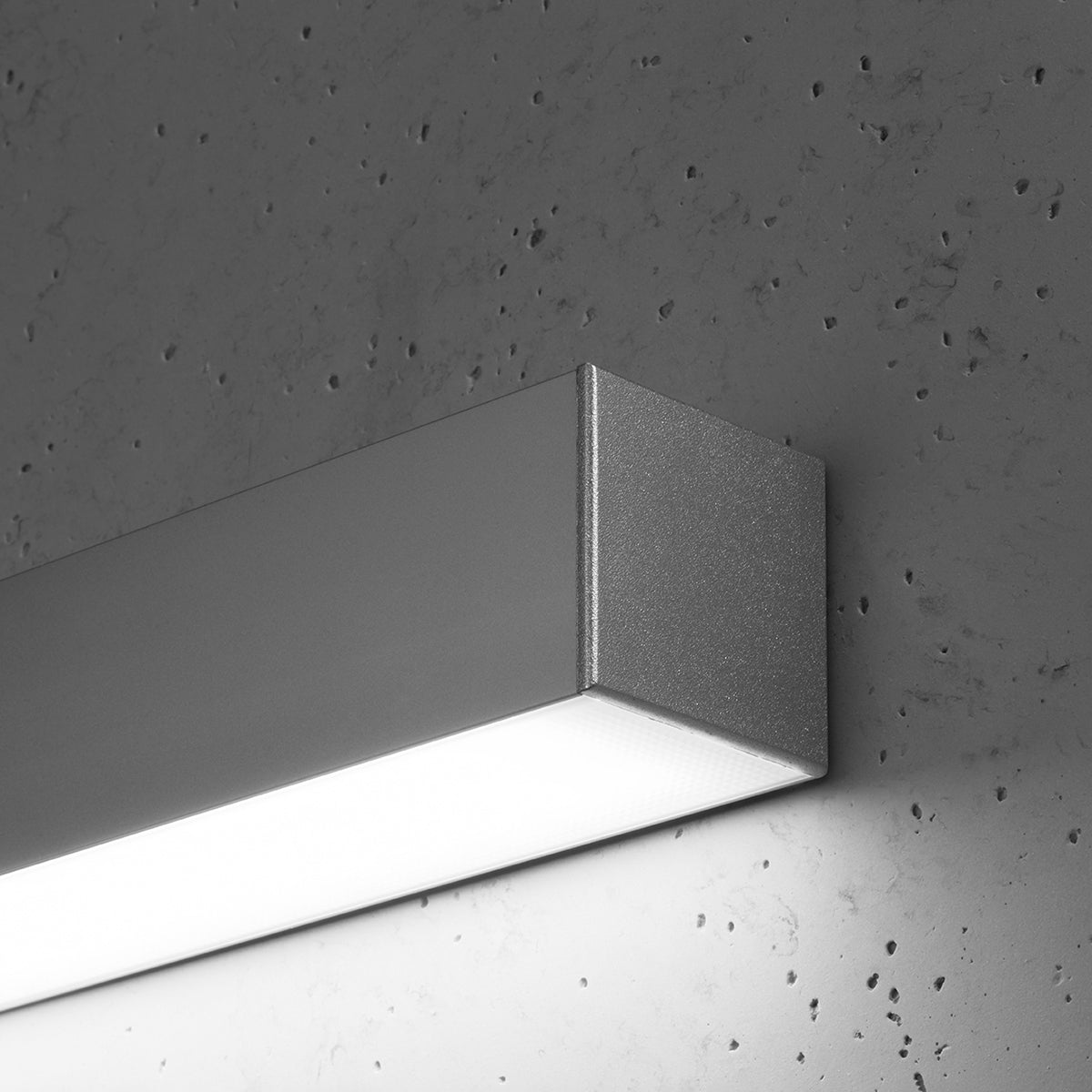 Applique Barre Moderne LED 150 cm Aluminium Gris