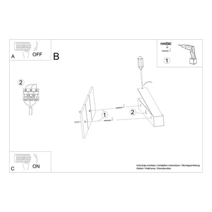 Applique Barre Moderne LED 150 cm Aluminium Gris