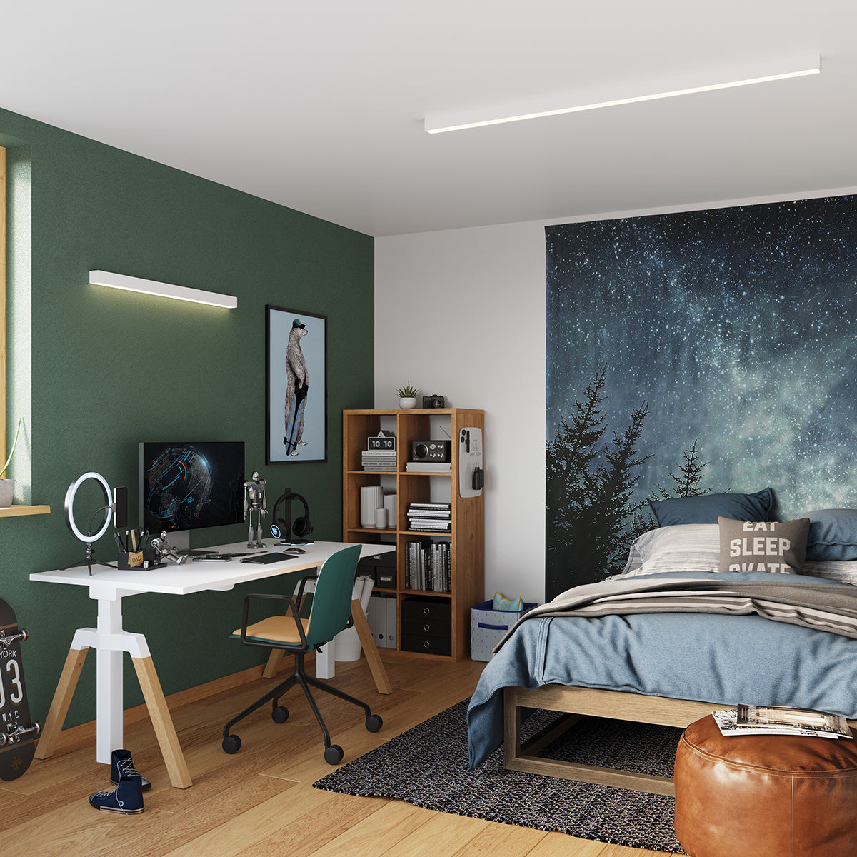 Applique Barre Moderne LED 67 cm Blanche