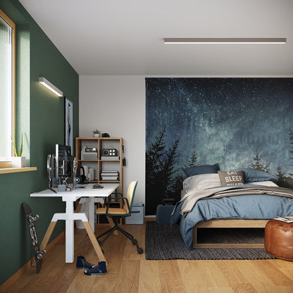 Applique Murale Linéaire LED 90 cm en Aluminium Gris