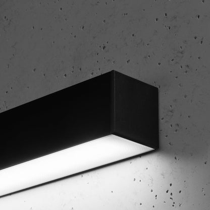 Applique Murale Linéaire LED 90 cm en Aluminium Noir