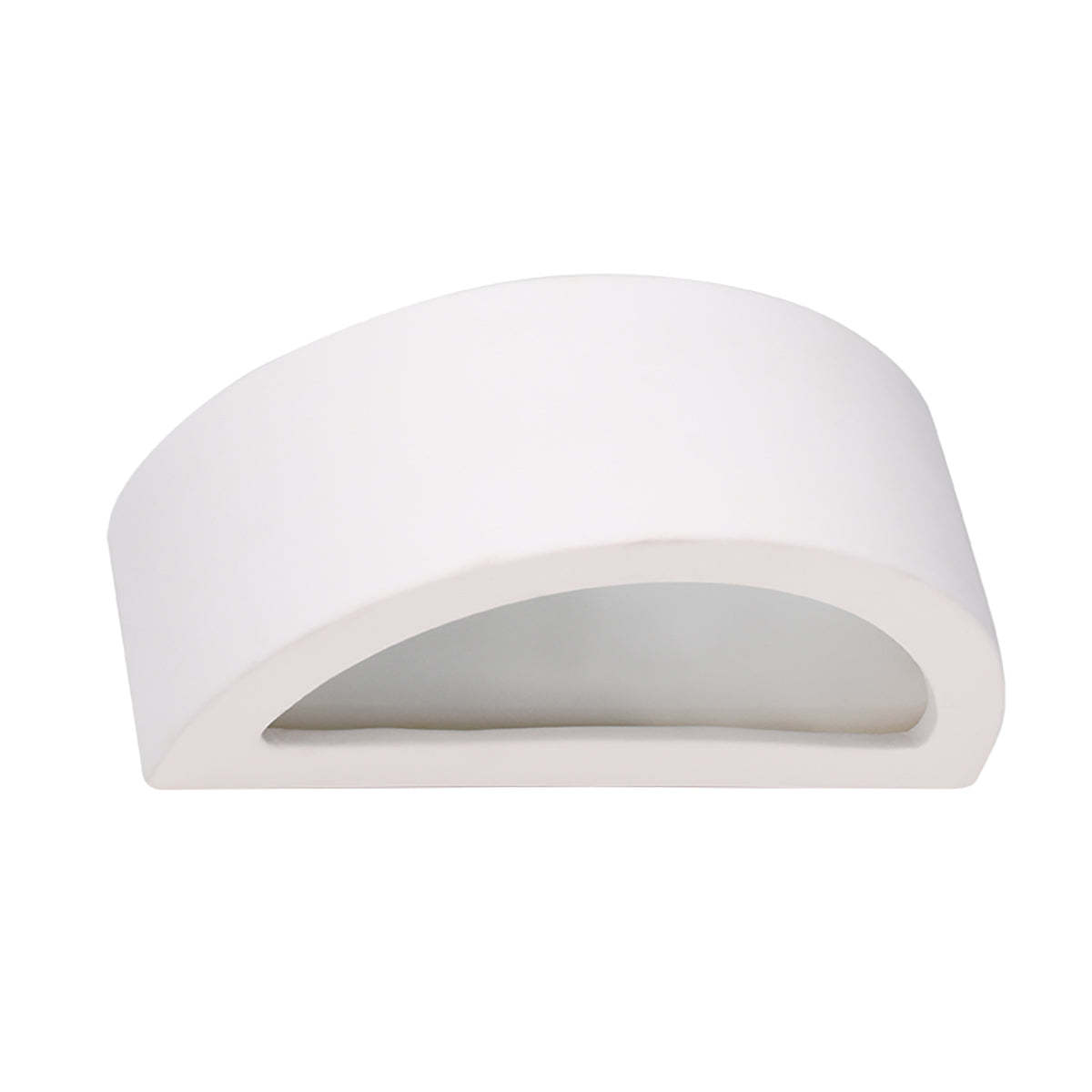Applique Croissant Céramique Blanche 20 cm