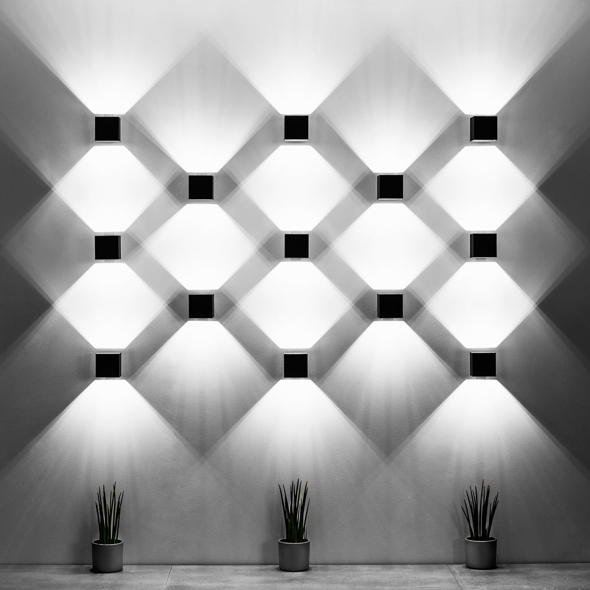 Applique Murale Cube LED Blanche