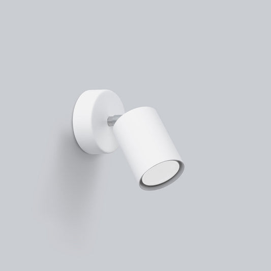 Applique Murale Focus Moderne Spot Orientable Acier Blanc