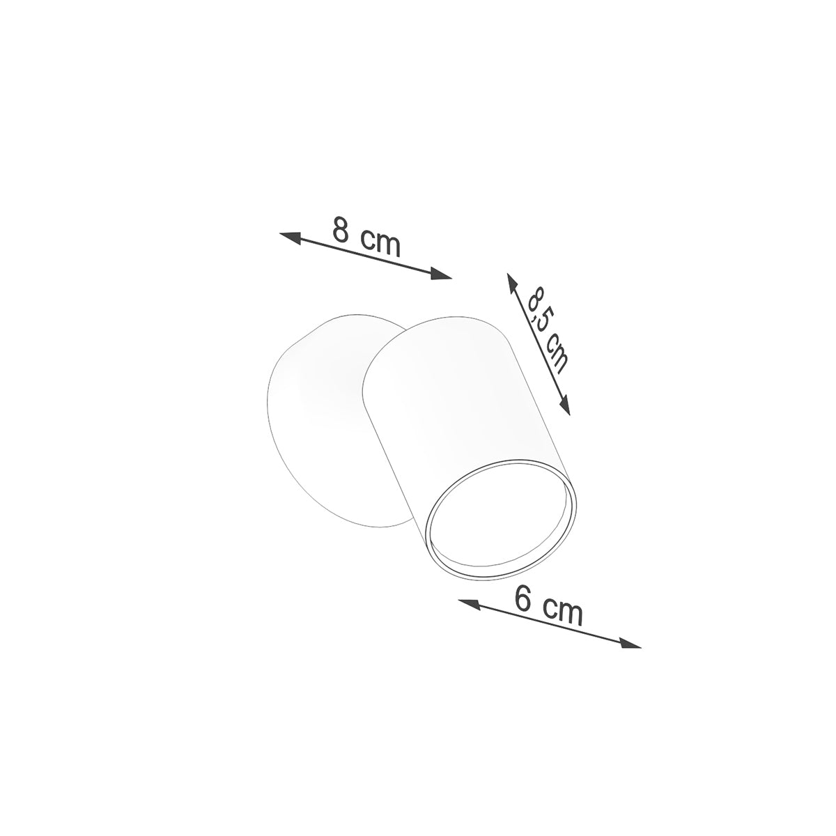 Applique Murale Focus Moderne Spot Orientable Acier Noir