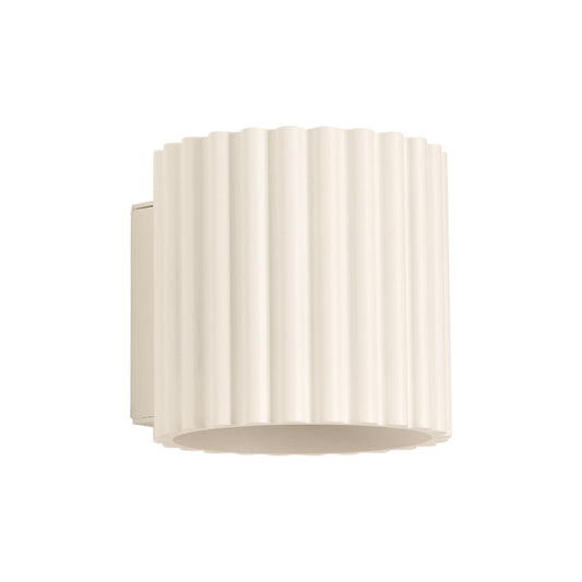 Applique Murale Aura Aluminium Cannelé Beige