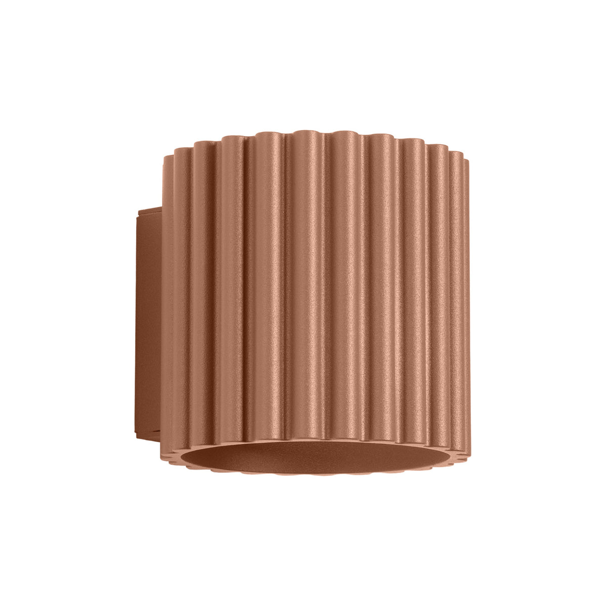 Applique Murale Aura Aluminium Cannelé Moka