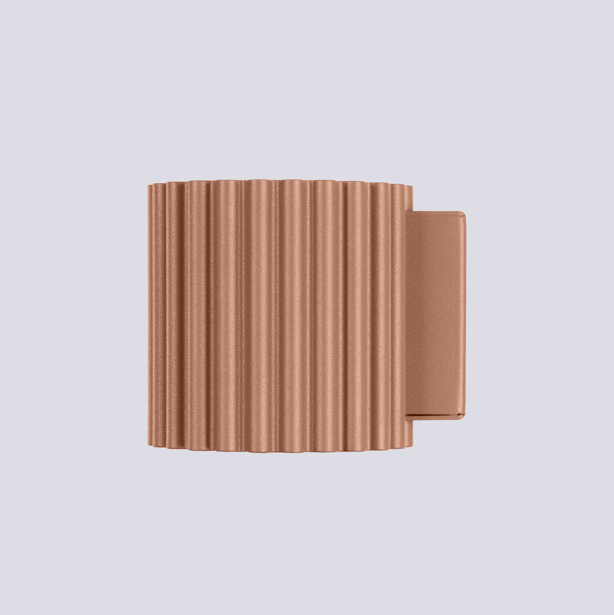 Applique Murale Aura Aluminium Cannelé Moka