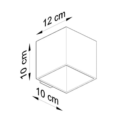 Applique Murale Cube en Béton