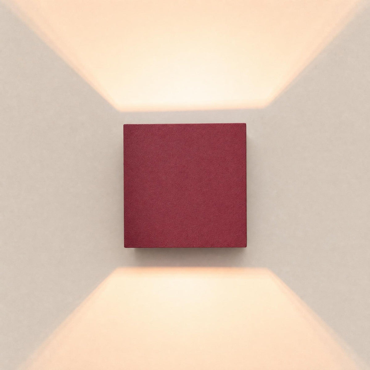 Applique Murale Cube LED Bordeaux
