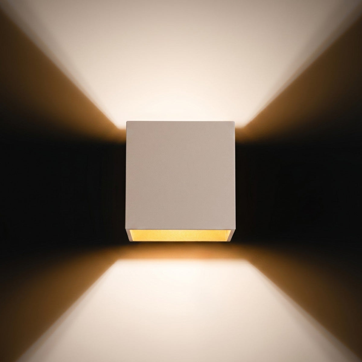 Applique Murale Cube LED Taupe