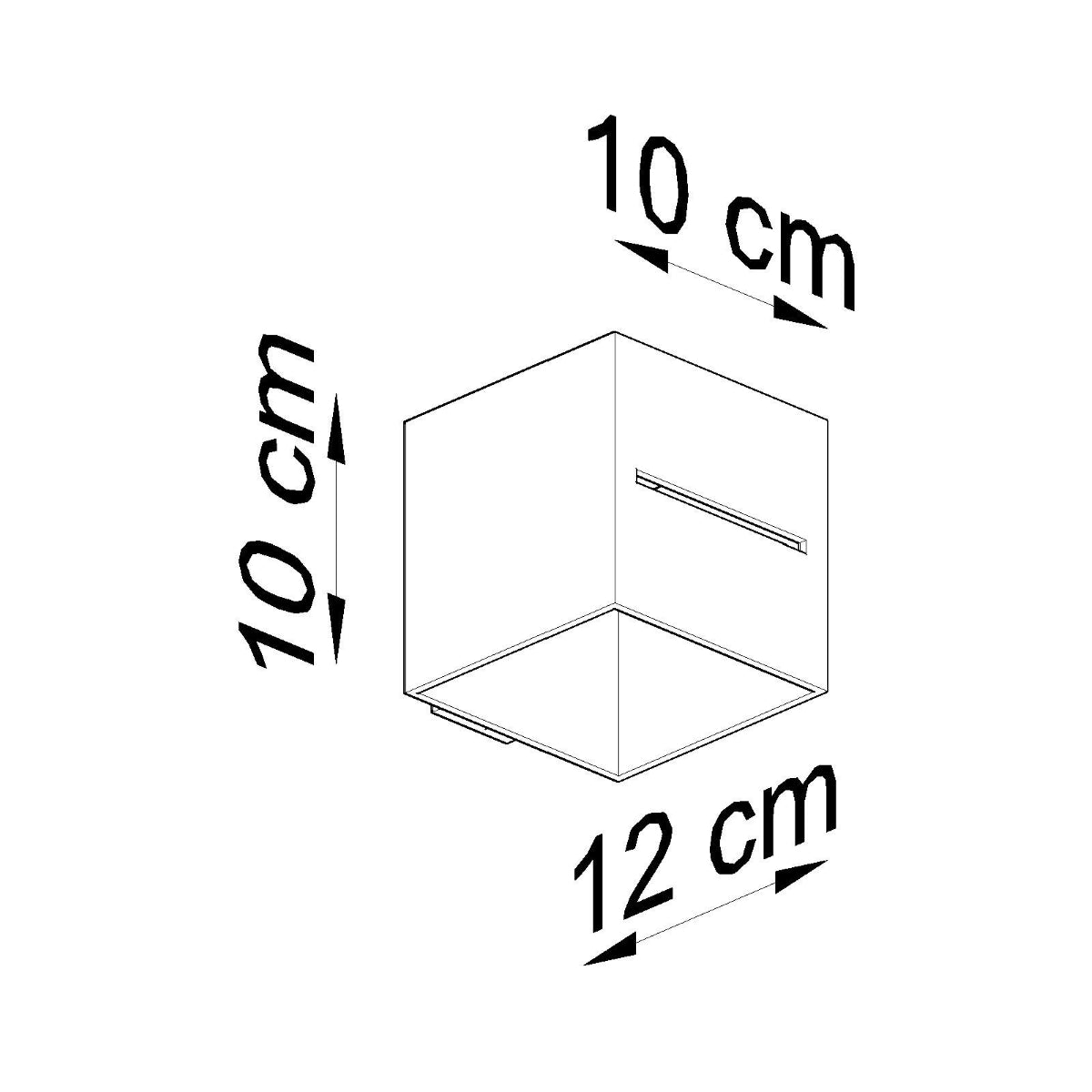 Applique Murale Cube Ouvert Blanche