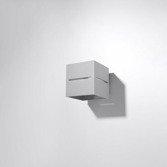 Applique Murale Cube Ouvert Grise
