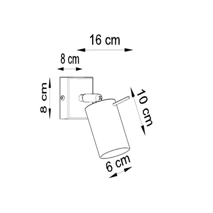 Applique Murale Directionnelle LED Noire