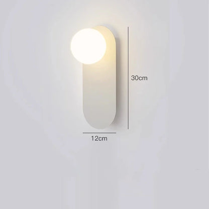 [EXP] Applique Murale Pilule en Fer Laqué et Globe Opalin