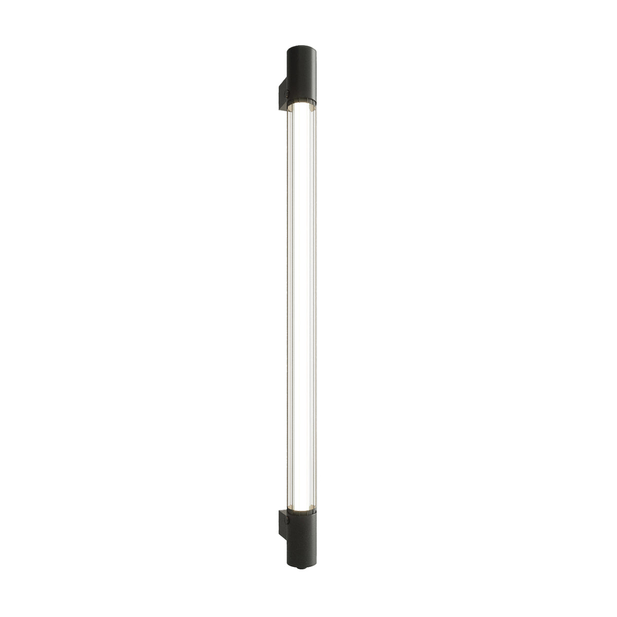 Applique Murale Tube Lumineux Noir Industriel